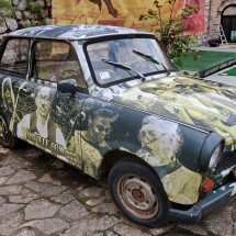 Old car from the Soviet area - un Trabbi from East Germany